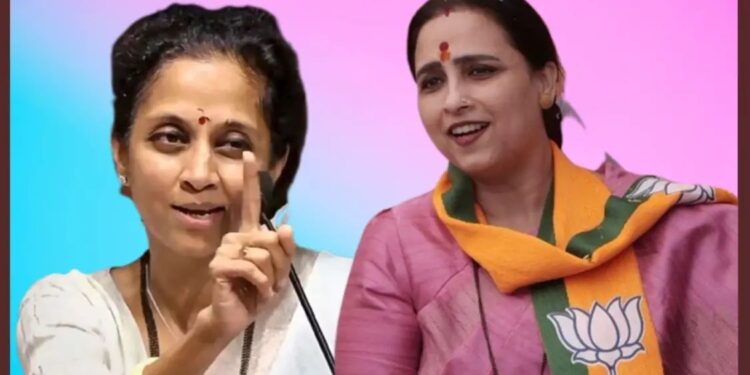 आधी जळजळीत टीका आणि आता म्हणाल्या ‘मोठ्या ताई’; भाजपच्या चित्रा वाघ आणि सुप्रिया सुळे यांच्यात घडतंय तरी काय ?