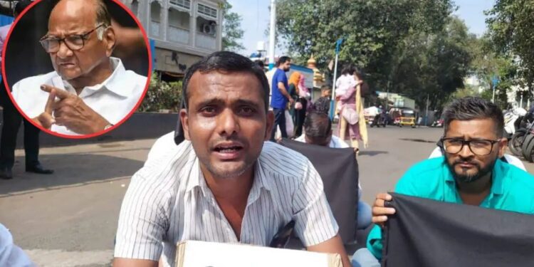 पुण्यात शरद पवारांचा ताफा मराठा आरक्षणाच्या मागणीसाठी अडवण्याचा प्रयत्न….