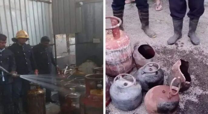 हडपसर मध्ये गॅसची अफरातफर करताना स्फोट  दोन जण गंभीर जखमी