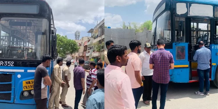 संतोष मानेची पुनरुक्ती… सेनापती बापट रोड वेताळबाबा चौकामध्ये पीएमटी बस चालकाने दारू पिऊन दहा ते पंधरा गाड्यांना उडवले स्थानिक नागरिकांनी…