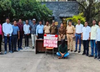 भोसले नगर या उच्चभ्रू परिसरात घरफोडी करणाऱ्या परराज्यातील आरोपीला चतुर्श्रुंगी पोलिसांकडून अटक 23 लाखांचे दागिने जप्त..