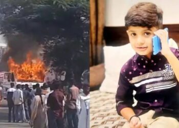 काळीज पिळवटून टाकणारी घटना.. आईच्या डोळ्यासमोर डंपरने चिमुकल्याला चिरडलं..