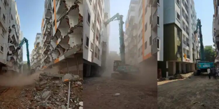 पुण्यात होणाऱ्या अनधिकृत बांधकामावर जोरदार हथोडा टाकणारी मोहीम महापालिकेने सुरु ठेवली … कारवाई मात्र सामान्य जनतेवरच, शहरालगतची वसातिकडे पुणे महानगरपालिकेने लक्ष केंद्रित केले..