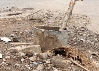 जांभूळवाडी रोड दत्तनगर चक्रधर शाळेसमोर पालिकेच्या निकृष्ट कामामुळे नागरिकांच्या जीवाला धोखा आम आदमी पार्टीचे प्रशांत कांबळे यांनी उठवला आवाज