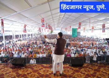 चंद्रकांत पाटलांच्या ‘कोथरूड’मध्ये भाजप नेता अमोल बालवडकर यांचे जोरदार शक्तिप्रदर्शन काहीही झालं तरी लढणार,जाहीर मेळाव्यातून चंद्रकांत पाटील यांच्याविरुद्ध बालवडकर यांनी दंड थोपटले..