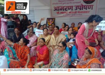 राष्ट्रवादी काँग्रेसच्या माजी नगरसेविका सौ.उषा माऊली कळमकर यांच्या नेतृत्वाखाली वडगाव शेरी येथे पाण्यासाठी आंदोलन…