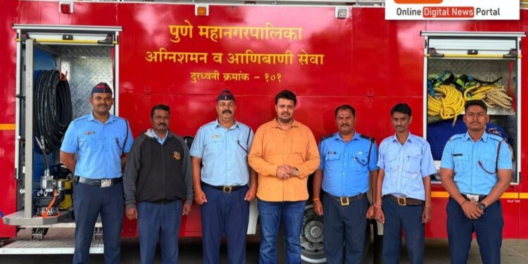 नगरसेवक अमोल बालवडकर यांच्या प्रयत्नांना यश बाणेर-बालेवाडी परिसरातील नागरिकांसाठी फायर स्टेशन सुविधा अखेर सुरू..