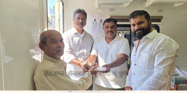 श्री.निलेश प्रकाशशेठ निकम यांच्याकडून प्रभाग क्रमांक – ७ ( गोखलेनगर – वाकडेवाडी ) येथील नागरिकांसाठी मोफत डोळे तपासणी व चष्मा वाटप..